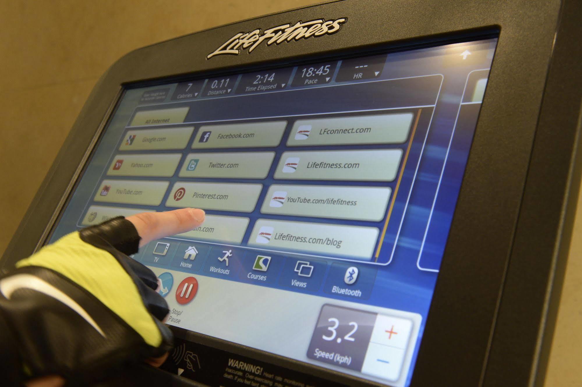 Lancaster Plaza Beirut Hotel Exterior photo A touchscreen interface on a treadmill